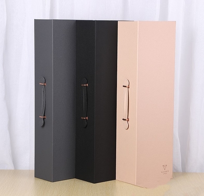 상자 발렌타인 데이 직사각형 꽃 상자를 패키징하는 가지고 다닐 수 있는 가죽 선물 상자 레드와인